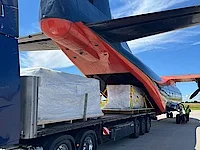 Airplane loading of a 11000V electric motor and its cooler Airplane loading of a 11000V electric motor and its cooler