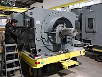 Working at a 13200V squirrel cage motor for New Jersey Working at a 13200V squirrel cage motor to be delivered to New Jersey