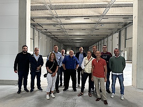 MENZEL subsidiary companies visiting new motor plant
