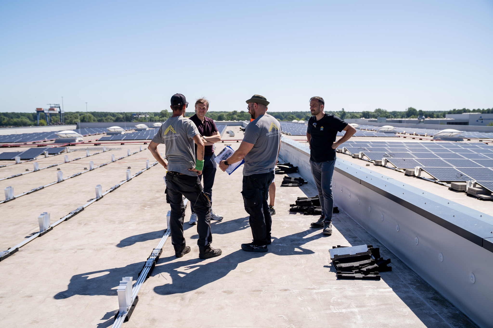 new solar and storage system at the production site: efficient energy supply, peak load management, 65 % energy autonomy