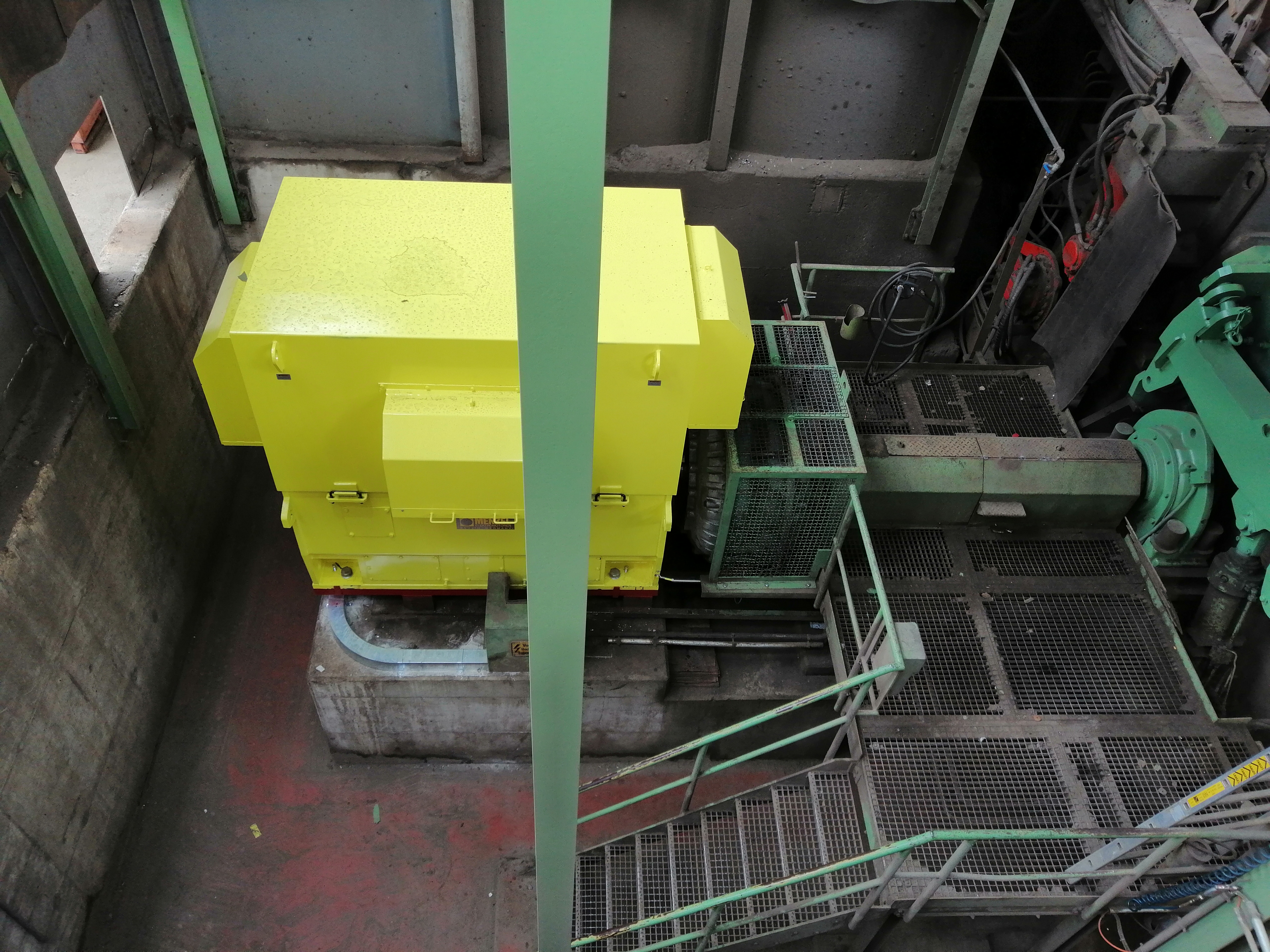 6000 V motor with fluid coupling