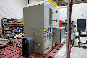 Electric motor load test at the presence of customer