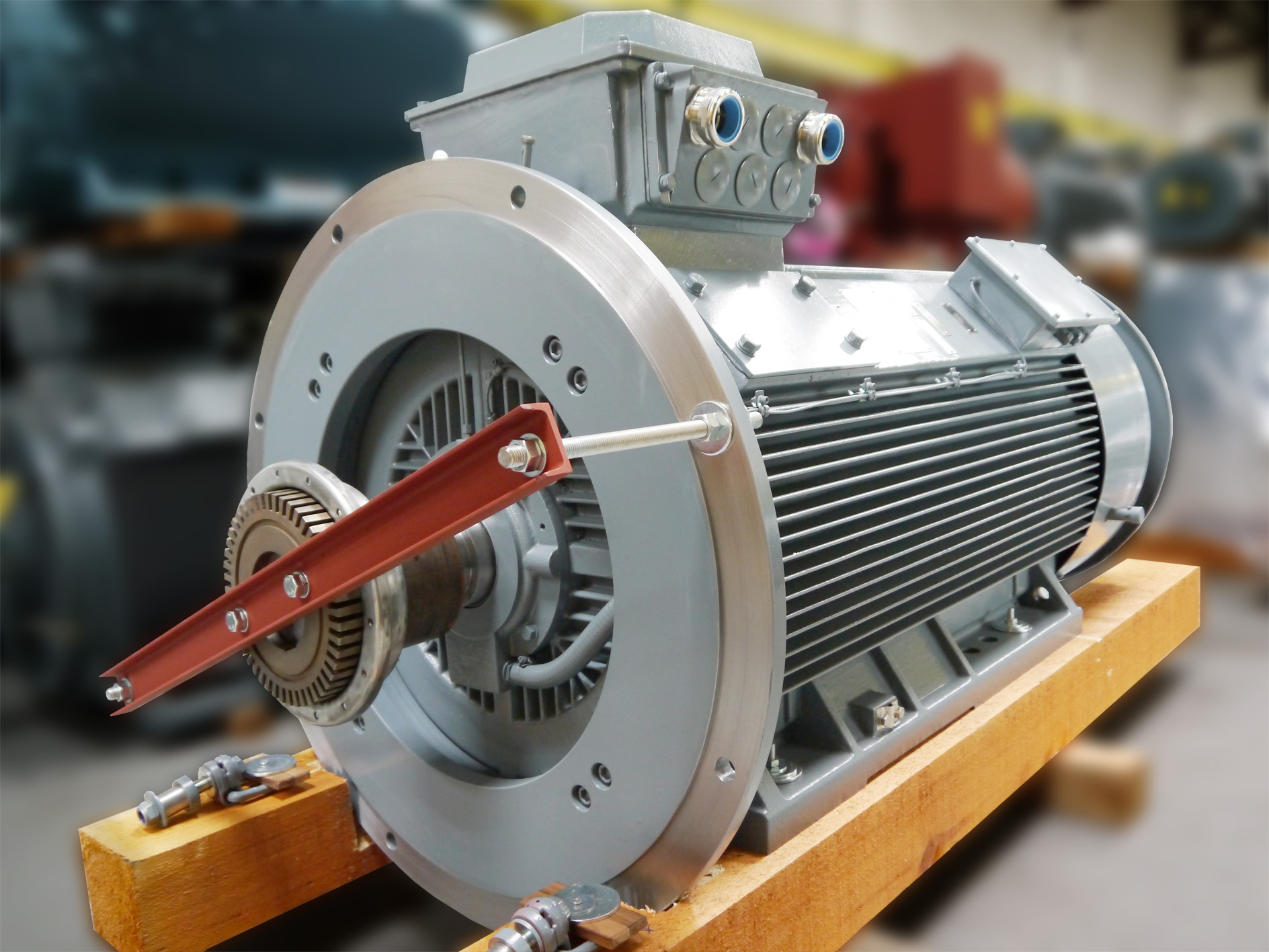 Squirrel cage motor ready for delivery to a Swedish paper mill Squirrel cage motor ready for delivery to a Swedish paper mill